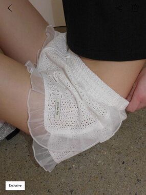 overdueflair
[Inner Set] Organza Frilled Shorts